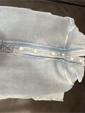Aerie Sweatshirt Button Down